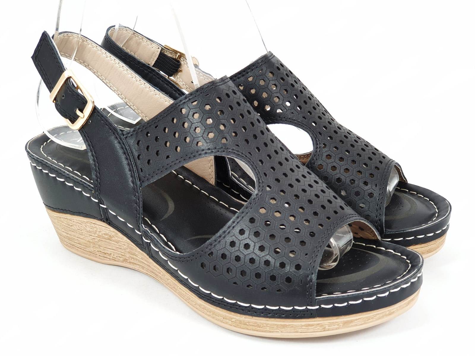 Sandale dama negre Olga